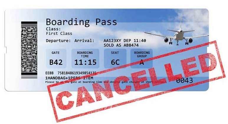 جریمه کنسلی بلیط هواپیما 